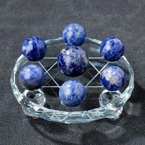 Esfera de Sodalita Azul de Cristal Grabado y Pulido Ecológico, Precio de Fábrica al por Mayor, para Regalos y Decoración - Product Image 4