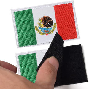 Parche Bordado de la Bandera de México con Gancho y Bucle para Uniformes, Chalecos, Mochilas Tácticas y Chaquetas - Product Image 2