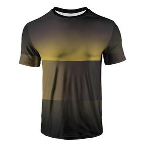 Camiseta de Manga Corta para Hombre, Corte Regular, Cuello Redondo, 100% Algodón, Bloques de Color Rojo, Blanco y Negro, Informal, Transpirable, Tejido de Punto, 320g - Product Image 2