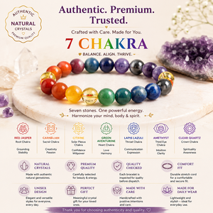 Natural 7 Chakra Gemstones 8mm Round Gemstone <b>Stretch</b> <b>Bracelet</b> Crystal Beaded <b>Bracelet</b> Wholesale Supply - Product Image 5