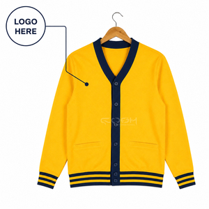 Pull en tricot chaud et élégant pour femme, en acrylique et coton, avec logo personnalisé Cosh International, style universitaire, pour l'hiver - Product Image 1
