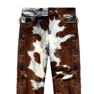 Pantalon en cuir de vachette unisexe personnalisé de haute qualité 2026, service OEM/ODM, quantité en gros, prix bas, pantalon en cuir de vachette pour homme - Product Image 4