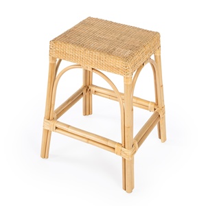 Tabourets en rotin faits à la main, meubles de décoration intérieure, vente en gros à prix avantageux, poufs en canne naturelle - Product Image 1