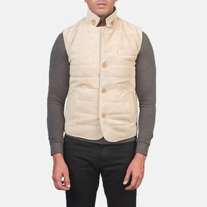 Gilet en cuir d'hiver pour homme, prix de gros, best-seller, qualité supérieure, service OEM, personnalisable, vêtement d'extérieur respirant - Product Image 4