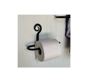 Porte-papier toilette mural minimaliste en métal, accessoires de salle de bain tendance, noir, pas besoin de percer, porte-mouchoirs en métal - Product Image 3