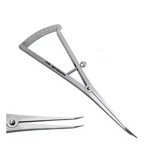 Calibrador Angulado de 6 Pulgadas para Mapeo Óseo, 0-40mm, Instrumento de Medición de Precisión, Acero Inoxidable, Calibrador Quirúrgico Oftalmológico Reutilizable - Product Image 5