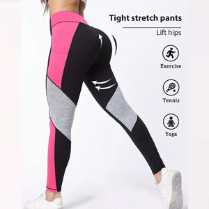 High Quality Wholesale Nylon Spandex Vintage Style Mid Waist Breathable Seamless Ankle-Length Yoga <b>Leggings</b> Set for <b>Women</b> - Product Image 5