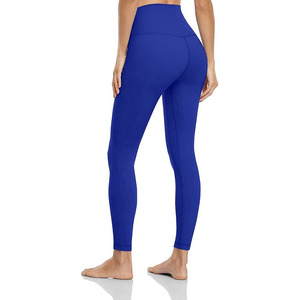 Women's Casual Elastic Waist Full Length Yoga <b>Leggings</b> <b>with</b> <b>Pockets</b> Breathable Quick Dry Spandex/Nylon for Fitness <b>Workouts</b> - Product Image 4