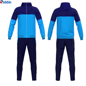 Top Quality Custom Design Zip up Hooded Men <b>Soccer</b> Jacket and Pants Training Wear Football Jacket Tracksuit Suits All Season - Product Image 2