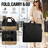 Sac de rangement de voyage réutilisable en non-tissé extra large 128L 60 pouces avec poches en maille pour porte-nom et sangle de compression pour vêtements, vente en gros