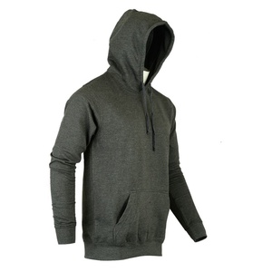 Sweat-shirt à capuche zippé gris pour homme, coupe classique, couleur unie, vêtement décontracté pour l'automne, tissu en molleton français - Product Image 4