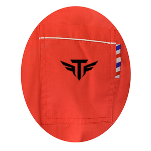 Gilet sans manches rouge pour homme avec col montant, vêtement d'extérieur formel, couleur unie, tissu tissé - Product Image 6
