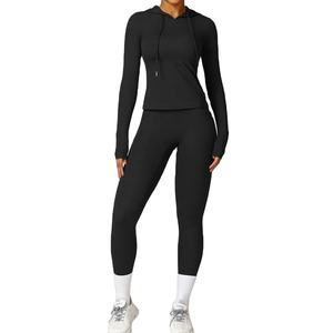 Conjunto de Yoga de 2 Piezas de Alta Calidad, Transpirable, de Secado Rápido, con Estampado Digital, Spandex/Nylon, Doble Capa, Cintura Alta Elástica, Top y Falda - Product Image 4