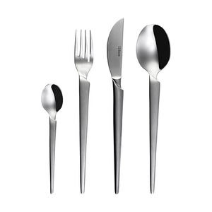 Juego de cubiertos de acero inoxidable de nuevo diseño con mango de hueso de aspecto moderno, vajilla de alta calidad, juego de vajilla de lujo para Hotel de gama alta - Product Image 6