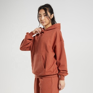 Sweat-shirts à capuche personnalisés en coton tricoté de haute qualité pour femmes, mode d'hiver, logo avant écologique, toutes les couleurs en stock - Product Image 3