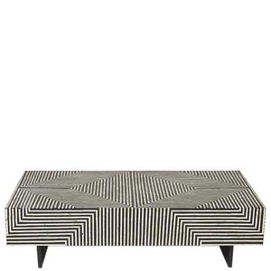 Mesa de Centro Sofisticada con Incrustaciones de Hueso, Muebles de Lujo Hechos a Mano, Superficie Artística de Mosaico, Decoración Elegante para Sala de Estar - Product Image 2