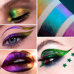 Eyeliner Liquide Minéral Caméléon Imperméable Multi-Chrome à Effet Changeant de Couleur pour un Maquillage de Festival Vibrant - Product Image 3