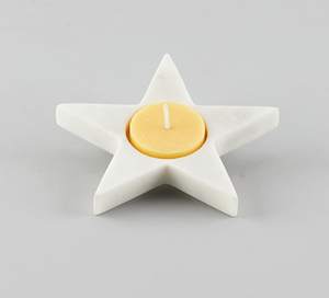 ที่ใส่เทียนหินอ่อนรูปดาวสำหรับตกแต่งโต๊ะบ้าน งานแฮนด์เมด ของตกแต่งเทศกาลดีวาลี ของขวัญตอบแทนที่สมบูรณ์แบบ - Product Image 4