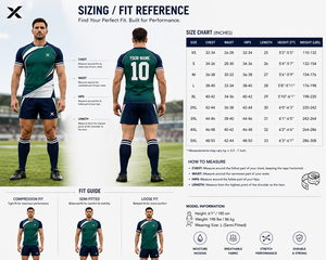 Ensemble de maillot de rugby pour hommes X Sports, vert, marine, blanc, imprimé par sublimation, respirant, sans manches, coupe classique, toutes saisons - Product Image 6