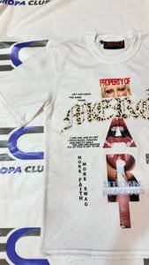 เสื้อยืดผู้ชายสไตล์สตรีทแวร์ขายดีที่สุด ทรงปกติ พิมพ์ลายซิลค์สกรีน ผ้าฝ้าย 100% ระบายอากาศ แห้งเร็ว คอกลม ประดับเพชร - Product Image 5