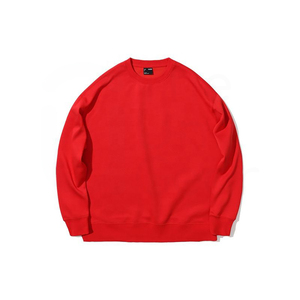เสื้อสเวตเชิ้ตคอกลมสีแดงสำหรับผู้ชาย ทรงปกติ สีพื้น ผ้าถัก แขนยาว ใส่สบาย ผลิตจากผ้าฝ้าย 100% เหมาะสำหรับฤดูใบไม้ร่วง - Product Image 5
