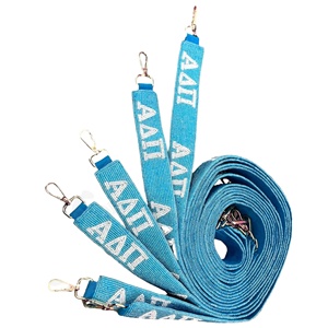 Sangle de sac à main perlée Zeta Tau Alpha, faite main, élégante, durable, en coton, taille personnalisable, pour les supporters de la sororité et les jours de match - Product Image 1