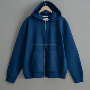 Nuevo estilo de los hombres sudaderas con capucha personalizadas de pantalla impresa de alta calidad precio barato Sudadera con capucha de ajuste Regular a medida YKK Zip Up sudaderas con capucha para hombres - Product Image 4