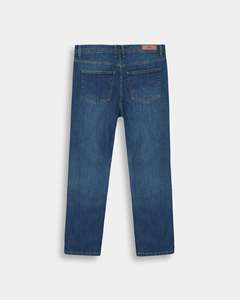 High Quality Custom Men Carrot Fit Denim Jeans <b>Pants</b>-Breathable Classic Navy Blue Jean for Spring Winter Woven Letter Pattern - Product Image 6