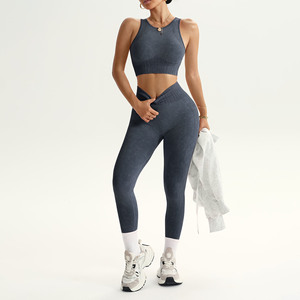 Fitness Clothes for Gym Wear Women Sets 3 Pieces <b>Yoga</b> <b>Jackets</b> Workout Leggings Trending Style Top Selling 3Pcs Gym Fitness Sets - Product Image 1