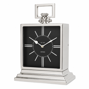<b>Vintage</b> Square Metal Table <b>Clock</b> | Decorative Quartz Analog Desk <b>Clock</b> for Living Room Office Shelf Home Decor Gift Set Displays - Product Image 3