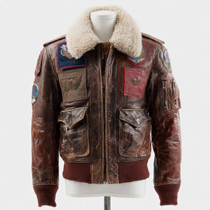 Chaqueta de Cuero Vintage de Alta Calidad, Muy Elegante y Moderna - Product Image 1