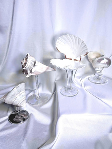 Factory Direct Custom Reusable Seashell Glass Wine <b>Beer</b> Vietnam Manufacturer Luxury Home Decor Restaurant Hotel Bulk Supply - Product Image 1