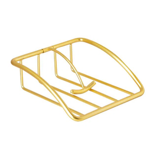 Brushed-Brass Floral-<b>Weighted</b> Flat Napkin Caddy Artisan <b>Tree</b>-Branch Contour & Low-Profile Front Access - Product Image 3