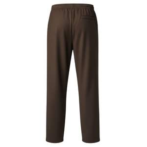 ชุดแจ็คเก็ตและกางเกงวอร์มแบบมีซิปสำหรับผู้ชาย สไตล์ลำลองแนวสตรีทแฟชั่น สีน้ำตาล - Product Image 4