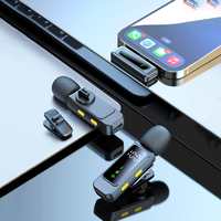 Micrófono Lavalier Inalámbrico Mini para Grabación de Video en Vivo para iPhone, iPad, Teléfonos Android y Computadoras