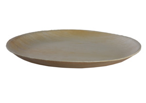 Palm Leaf Serving <b>Plate</b> Solid Color Minimalist Eco-Friendly Biodegradable <b>Disposable</b> Party Engraving Stand Dishes <b>Plates</b> 18 cm - Product Image 3