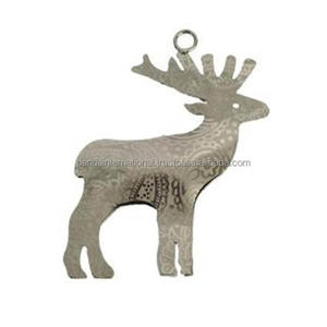 Artículo decorativo colgante de hierro con acabado plateado para decoración del hogar y otras decoraciones navideñas - Product Image 6