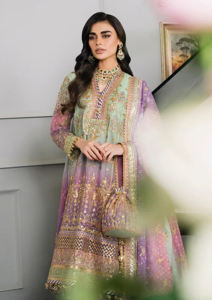 Ensemble de 2 pièces haut de gamme pour femme, style Salwar Kameez, imprimé numérique, style pakistanais, robe longue d'été pour soirée, séchage rapide, respirant - Product Image 4