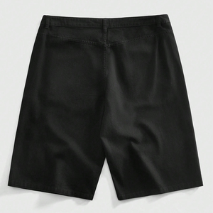 Shorts en jean personnalisés avec impression graphique brodée Up Felt, style streetwear, pour hommes, coupe ample, vente en gros - Product Image 2