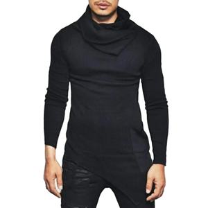 100% coton hommes manches longues décontracté respirant bases, coton mélangé sweats à capuche pour homme - Product Image 1