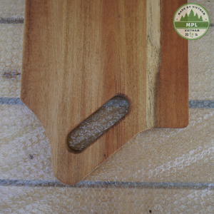 Venta caliente logotipo personalizado tabla de cortar de doble cara madera de acacia mango de nogal cuadrado queso servir Tabla de charcutería - Product Image 3