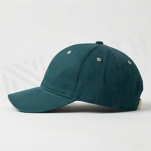 Casquette de baseball unisexe 6 panneaux en sergé de coton couleur unie, ajustée, taille adulte 58-60CM - Product Image 3