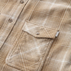 High Quality OdmOem Custom Logo <b>Plaid</b> Cotton Long Sleeve Flannel <b>Shirt</b> - Product Image 2