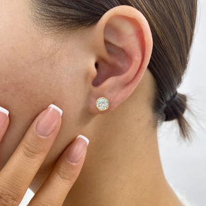 Pendientes de Diamantes Cultivados en Laboratorio de Alta Calidad, Oro Blanco de 10k, Joyería Minimalista para Mujer, Certificados por IGI, Accesorios de Novia Éticos - Product Image 6