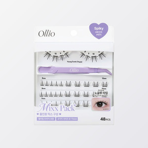 Extensions de cils colorées Ollio, pack mixte sans colle, extensions de cils pointus UV - Product Image 6