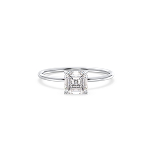 Bagues halo cachées REYES personnalisées en or massif 14 carats avec diamants HPHT CVD cultivés en laboratoire pour femmes, certifiées IGI, bijoux fins de fiançailles - Product Image 2
