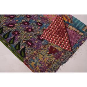 ผ้าห่มปักลายลาวีนาส โบโฮ คันธา ซูซานี ทำมือ วินเทจ ผ้าฝ้ายลายดอกไม้ เป็นมิตรกับสิ่งแวดล้อม ซักได้ ใช้ได้ทุกฤดู สำหรับตกแต่งบ้านและเตียง - Product Image 5