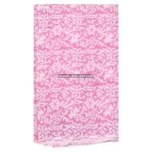 100% algodón Floral mano bloque impreso tela estilo indio para ropa de mujer y batas-para bolsos niñas y niños siempre grado algodón - Product Image 1