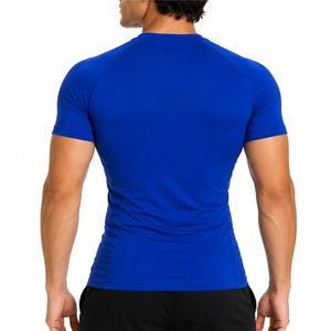 <b>Men</b> Short Sleeve <b>Compression</b> <b>Shirt</b> Premium Stretch Breathable Quick Dry Flexible Soft Lightweight Breathable Material <b>For</b> <b>Men</b> - Product Image 2