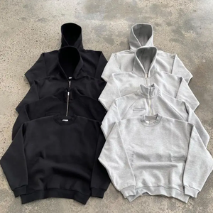 Mens <b>Zip</b> <b>Up</b> Hoodie Premium Cotton Fleece Full Zipper Sweatshirt Casual Streetwear Relaxed Fit Hooded <b>Jacket</b> - Product Image 2